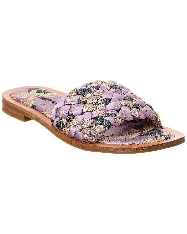 sandals with arch support for women-  Comfortable sandals for attending summer festivals-Johnny Was Woven Crane Sandal