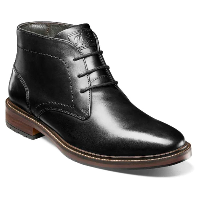 boots for New Year's Eve-  Florsheim Forge Plain Toe Black Chukka Boots