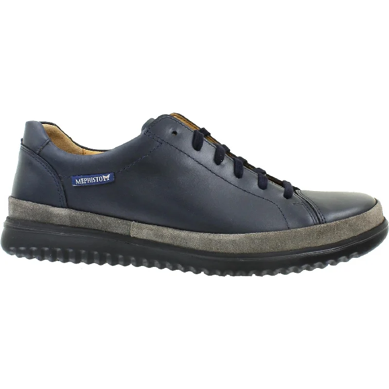 casual shoes for spring wardrobe-Casual shoes for all-weather conditions-Men's Mephisto Thomas Win Navy Leather