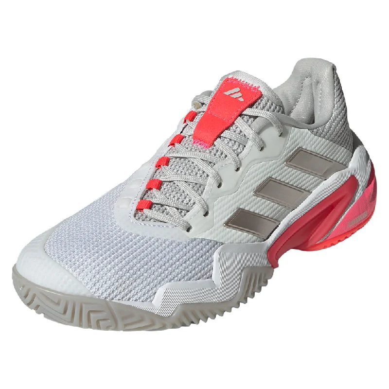 Women`s Barricade 13 Tennis Shoes White and Lucid Red