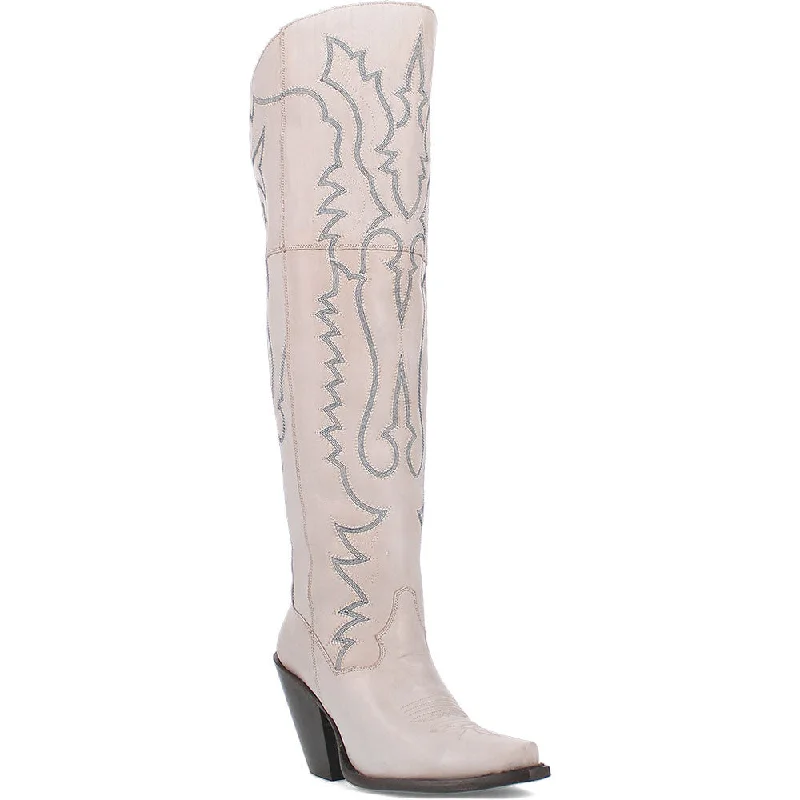 boots for service workers-  Dan Post Women's Tall White Western Loverly Boots