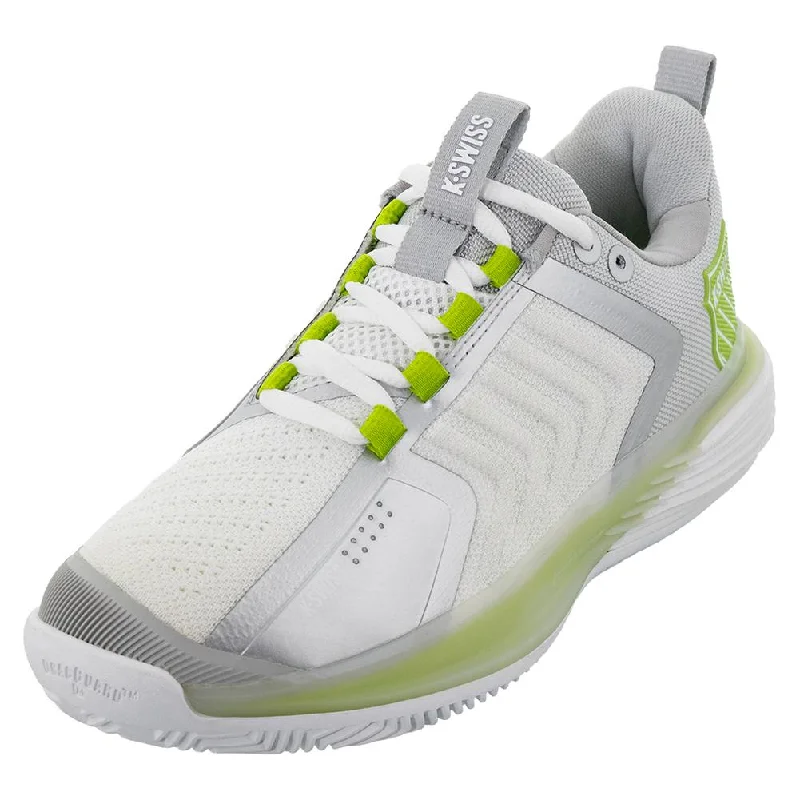 Women's Ultrashot 3 Clay Tennis Shoes White and Gray Violet