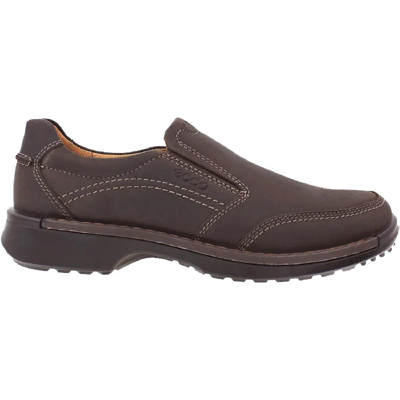 casual shoes for stylish everyday wear-Comfortable casual shoes for women-Men's Ecco Fusion II Slip-On Coffee Leather