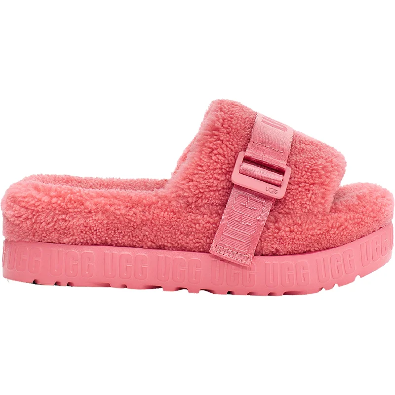 orthopedic slippers-  slippers for cold-weather style indoors-Women's UGG Fluffita Pink Blossom Sheepskin