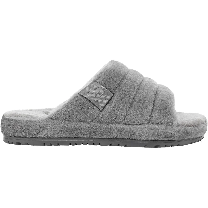 extra thick slippers-  slippers with cozy lining for warmth-Men's UGG Fluff You Metal Fluff Wool