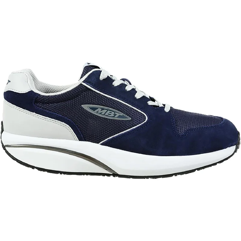 casual shoes for elderly-Slip-resistant casual shoes for outdoor wear-Men's MBT 1997 Navy/Rock Synthetic/Mesh