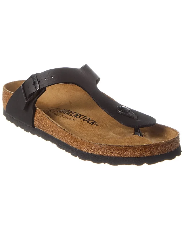 sandals for stability-  Comfortable sandals for long summer adventures-Birkenstock Gizeh BS Birko-Flor Sandal