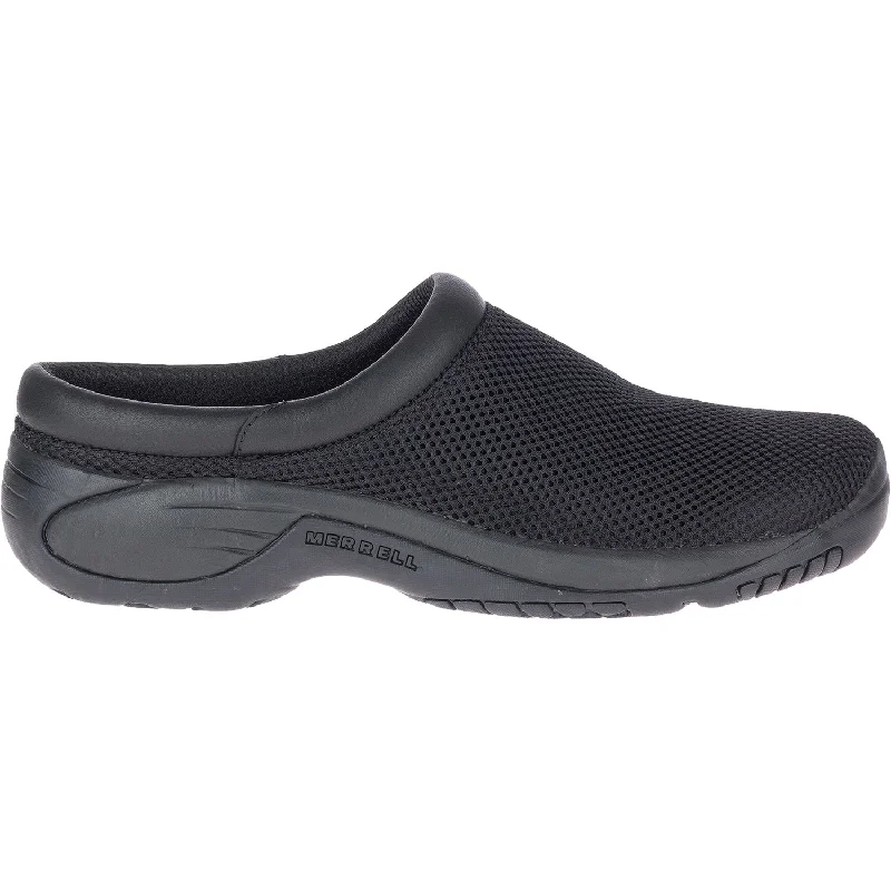 mules-&-clogs-with-sleek-finish-Comfortable-casual-clogs-with-heel-Men's Merrell Encore Bypass 2 Black Mesh