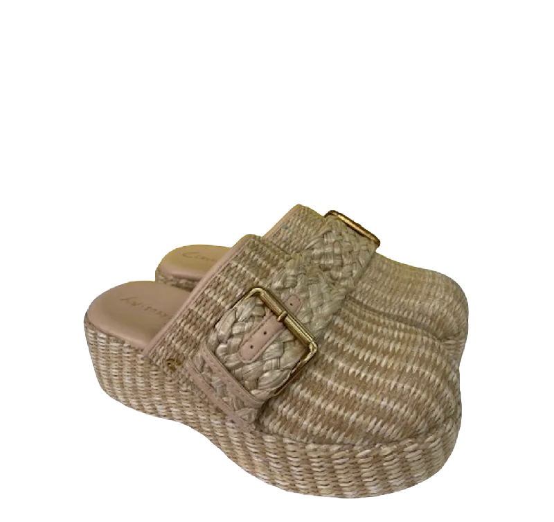 Circus New York Nude Raffia Woven Clogs UK 4 EU 37 👠