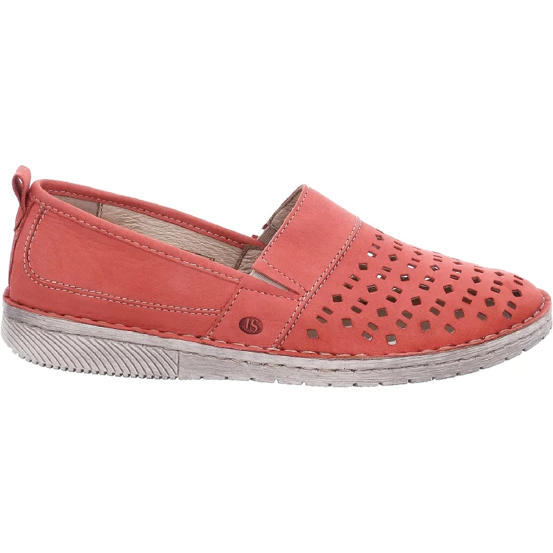 casual shoes for zip-up design-Comfortable casual shoes for fun excursions-Women's Josef Seibel Sofie 27 Red Leather