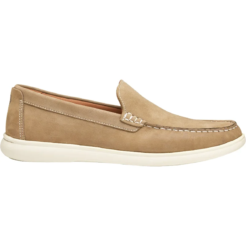 casual shoes for indoor wear-Casual shoes for comfortable family adventures-Men's Johnston & Murphy Brannon Venetian Taupe Nubuck