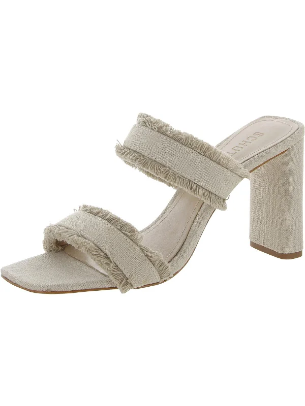 sandals for outdoor parties-  Sandals for evening outings with friends-Amely Womens Leather C Block Heel