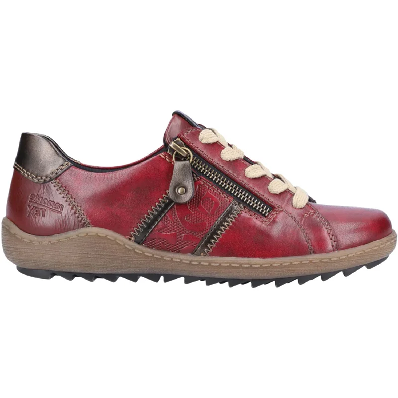 casual shoes for slip resistant-Stylish casual shoes for casual days in the city-Women's Remonte R1426-35 Liv 26 Vino/Antik/Vinorosso