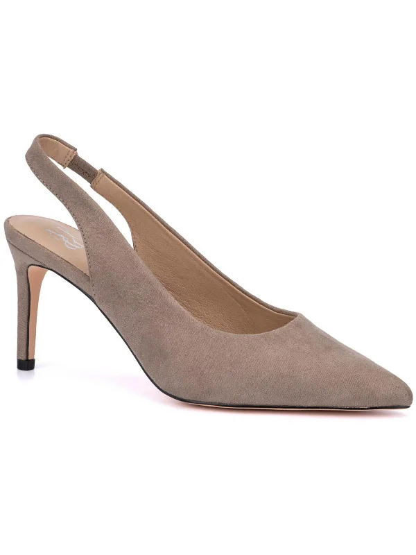 Olivia Womens Pointed Toe Cushioned Foot bed Pumps