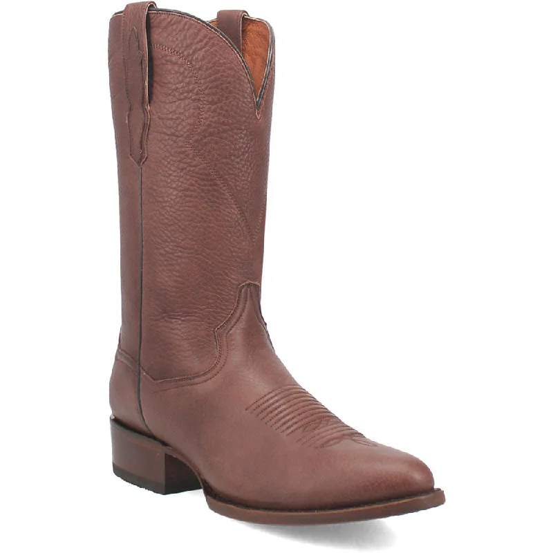 boots for defensive wear-  Dan Post Men's Medium Toe Western Pike Brown Boots