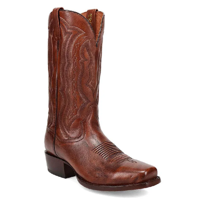 boots for military-  Dan Post Men's Western Wade Brown Boots