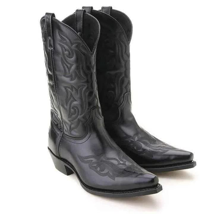 boots for formal occasions-  Laredo Hawke Black Dress Western Boots