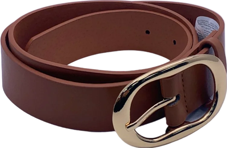 New Look Brown Faux Leather Belt XS/S