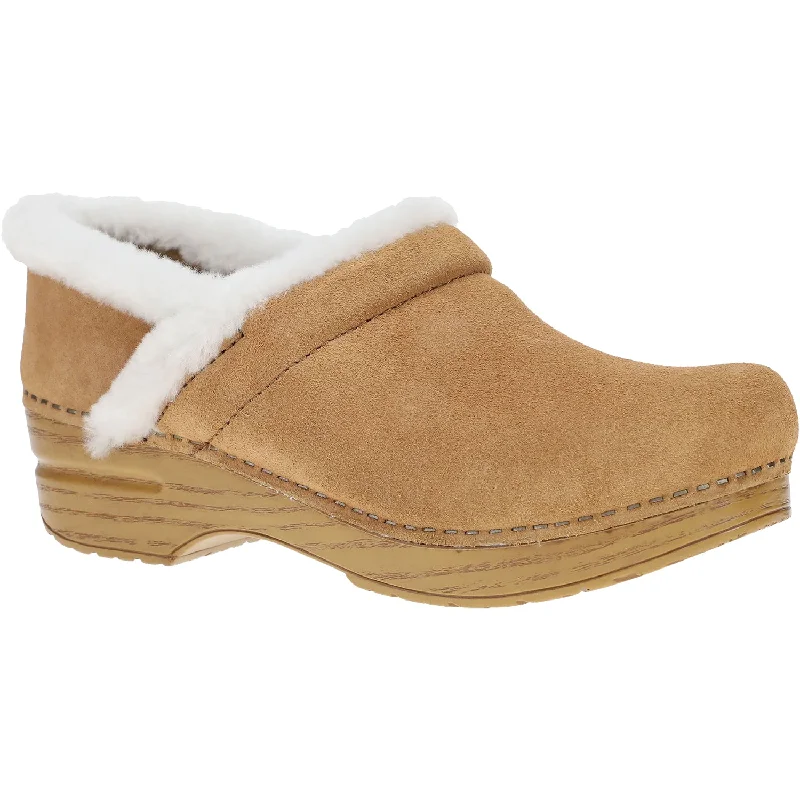 mules-&-clogs-with-waterproof-material-Clogs-for-relaxing-Women's Dansko Professional Cozy Suede