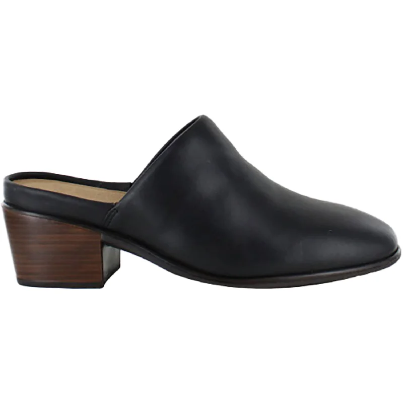 mules-&-clogs-with-chic-touch-Casual-mules-Women's Naot Dedicate Jet Black Leather