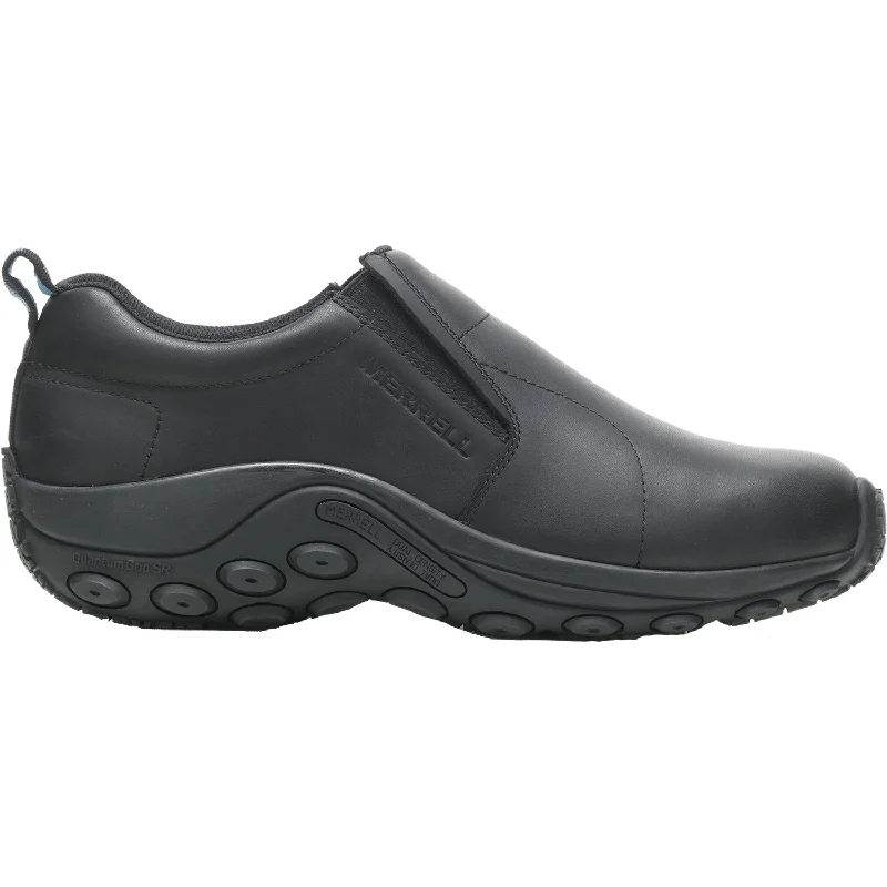 mules-&-clogs-with-sustainable-materials-Comfortable-mules-with-heel-Men's Merrell Jungle Moc 2 Pro Black Leather