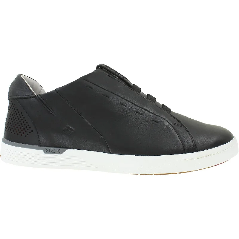 casual shoes for laid-back lifestyle-Casual shoes for standing comfortably all day-Men's KIZIK New York Black Leather