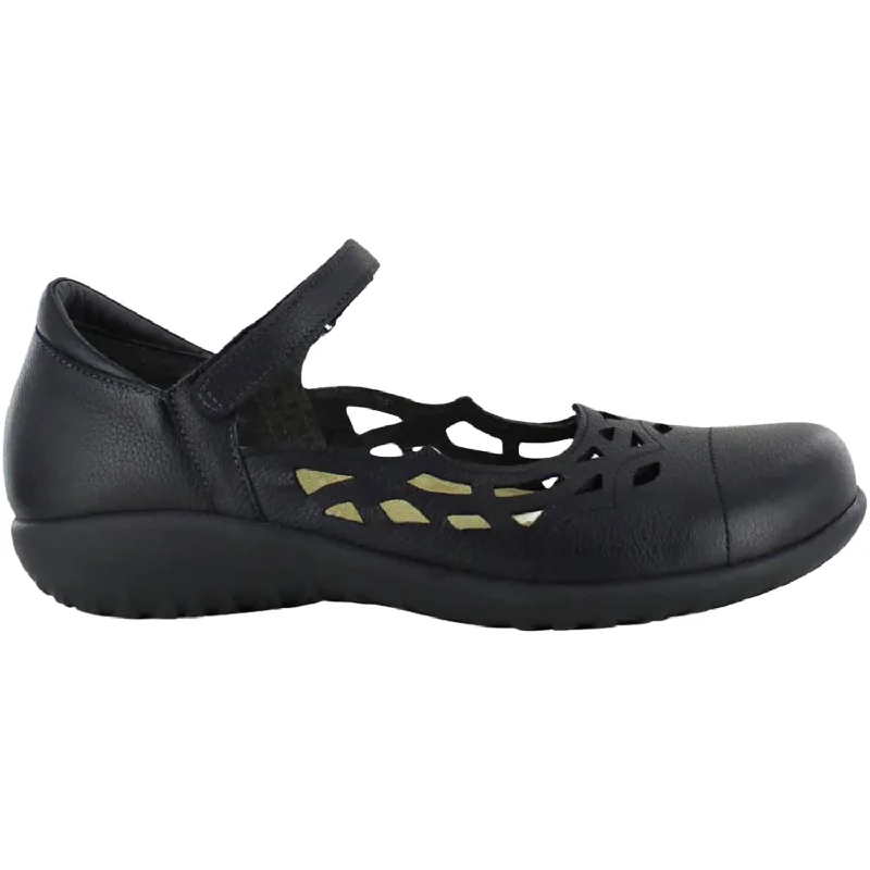 casual shoes for luxury brand-Comfortable casual shoes for a day of shopping-Women's Naot Agathis Soft Black Leather