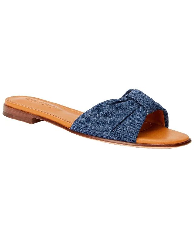 sandals for poolside-  Sandals for hot weather summer activities-J.McLaughlin Karina Denim Sandal