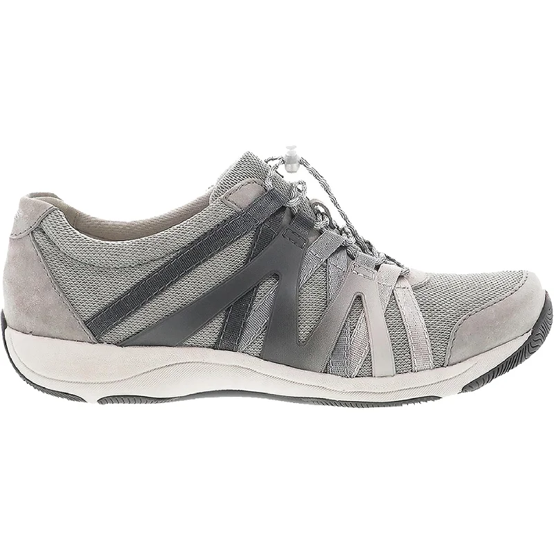 casual shoes for sustainable materials-Casual shoes for everyday office wear-Women's Dansko Henriette Grey Suede