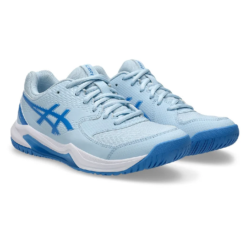 Women`s GEL-Dedicate 8 Tennis Shoes Light Blue and Coast