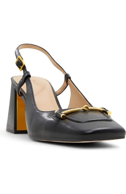 Ted Baker Women's Mia Icon Leather Slingback Pumps, Black