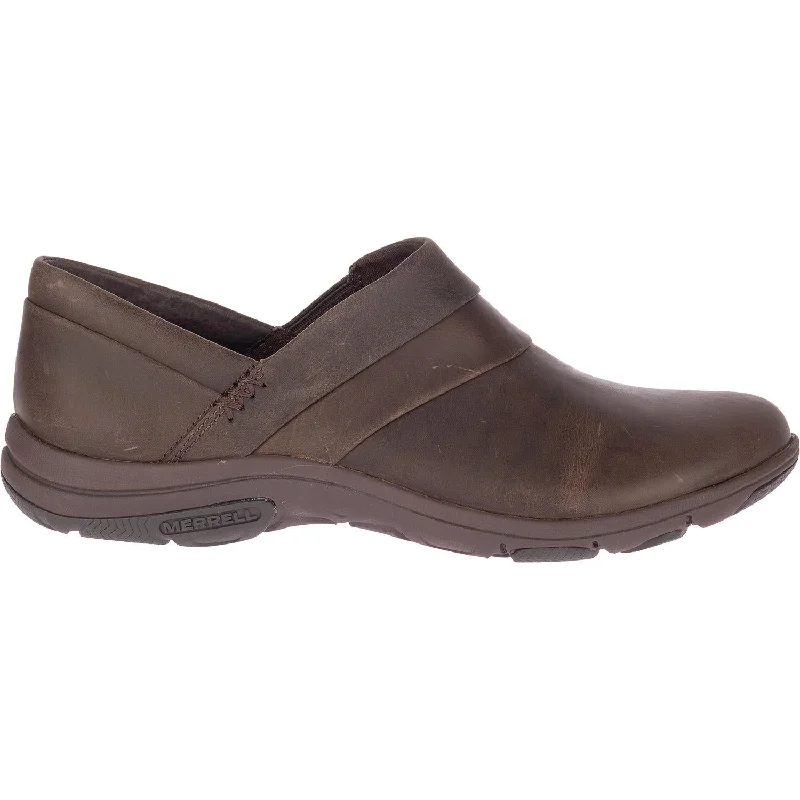 mules-&-clogs-with-chic-vibes-Mules-for-casual-dresses-Women's Merrell Dassie Stitch Espresso Leather