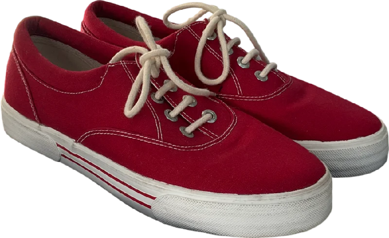 paul & shark Red Van Style Trainer UK 9 EU 43 👞