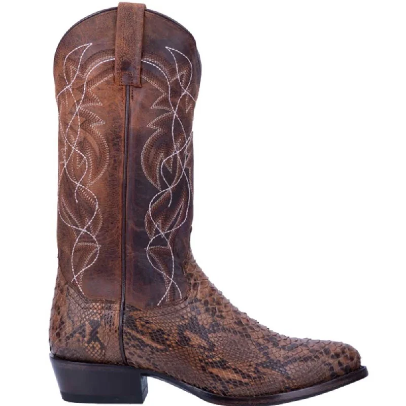 boots for wide feet-  Dan Post Bay Apache Manning Python Men’s Boot