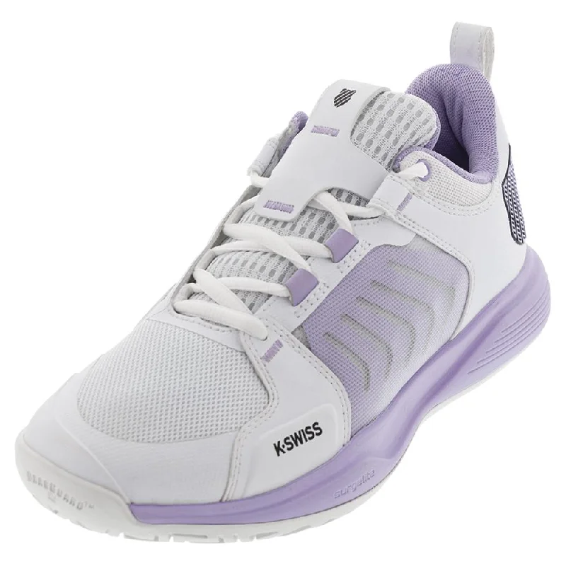 Women's Ultrashot Team Tennis Shoes White and Purple Rose