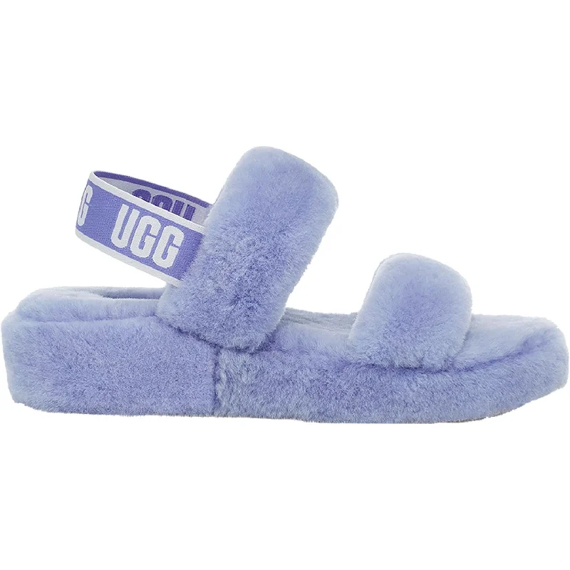 soft sole slippers-  slippers for indoor relaxation and style-Women's UGG Oh Yeah Cornflower Sheepskin