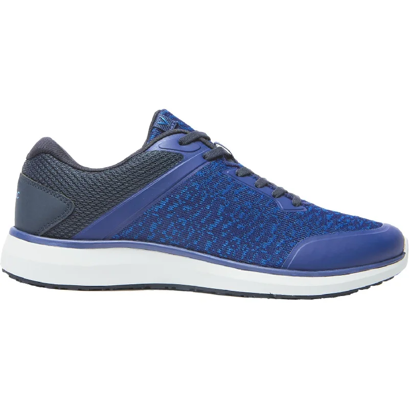 casual shoes for comfort with everyday wear-Casual shoes with extra-wide fit-Men's Vionic Landon Pro Slip Resistant Navy Mesh