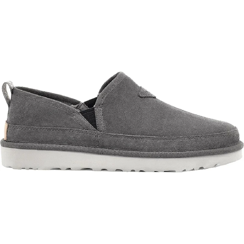 soft furry slippers-  outdoor slippers for women-Men's UGG Romeo Dark Grey Suede