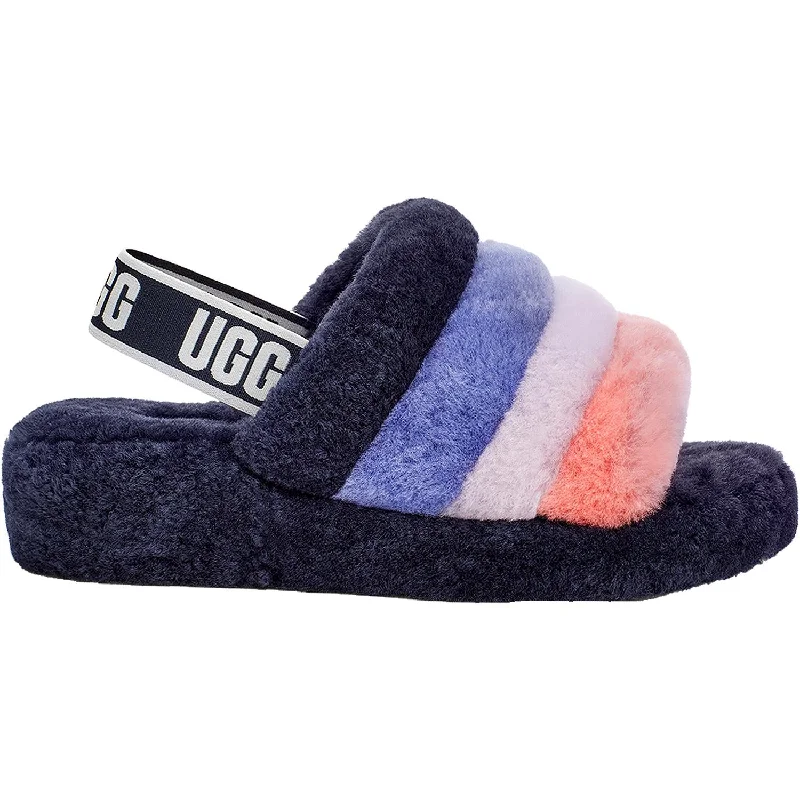 breathable slippers-  slippers for a comfy work-from-home day-Women's UGG Fluff Yeah Slide Starry Night Multi Sheepskin