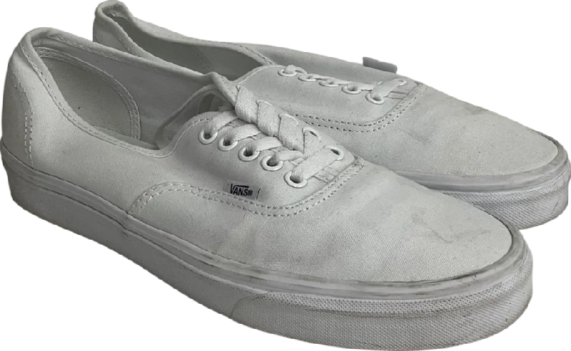 VANS White Authentic Trainers UK 8 EU 42 👞