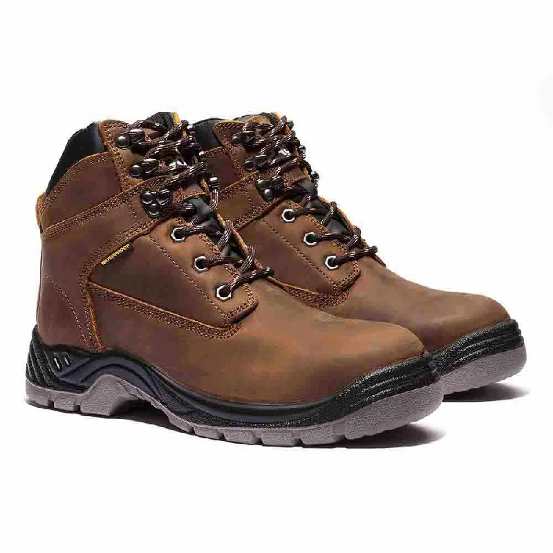 boots for heavy-duty work-  Bonanza Pro Titan Dark Brown 6” Waterproof Men's Boot