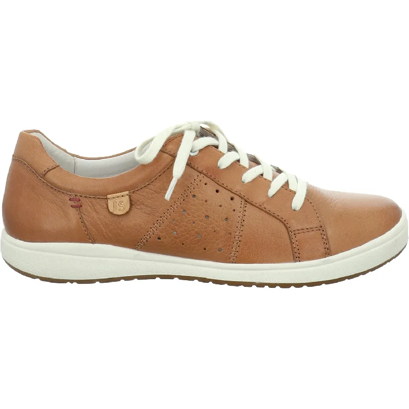 casual shoes for long-standing comfort-Comfortable casual shoes for museum visits-Women's Josef Seibel Caren 01 Camel Leather