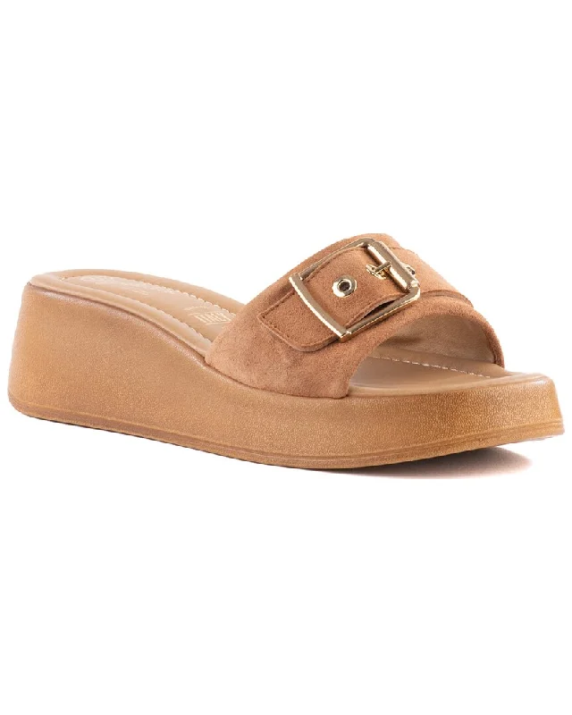 sandals with memory foam footbed-  Sandals for summer holidays-Seychelles Cherry Suede Sandal