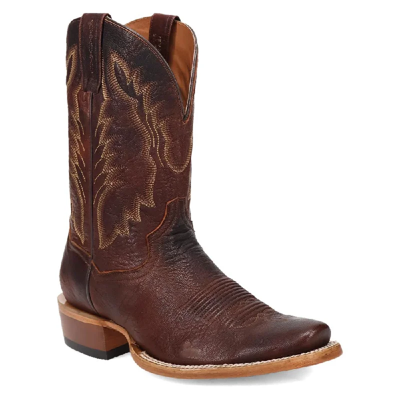 boots for outdoor enthusiasts-  Dan Post Men's Boerne Western Cognac Leather Boots