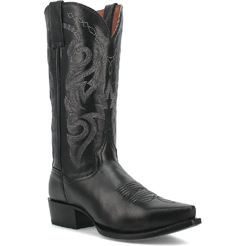 boots for rain-  Dan Post Men's Milwaukee Western Black Boots