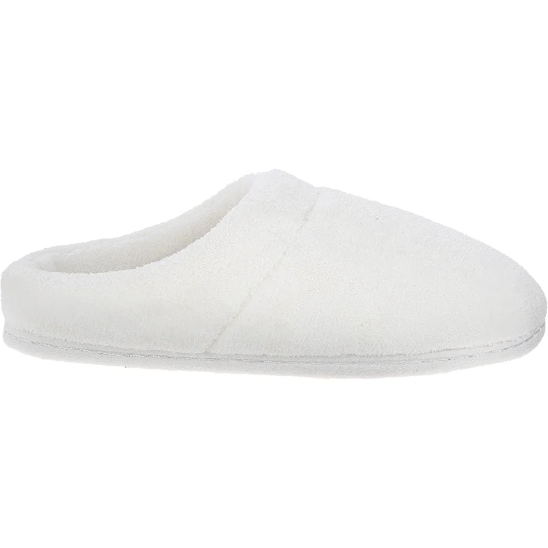 comfortable slippers-  slippers for cozy moments-Women's Tempur-Pedic Windsock Cream Terry Cloth