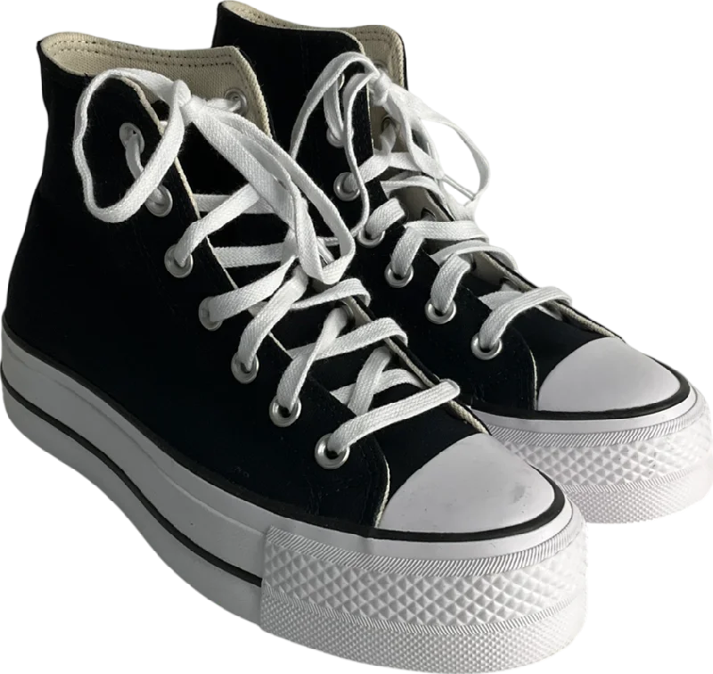 Converse All Star Lift Hi Trainers In Black & White UK 4 EU 37 👠