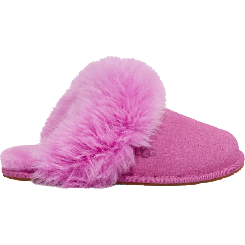 best slippers for men-  slippers with stylish and modern details-Women's UGG Scuff Sis Purple Ruby Suede