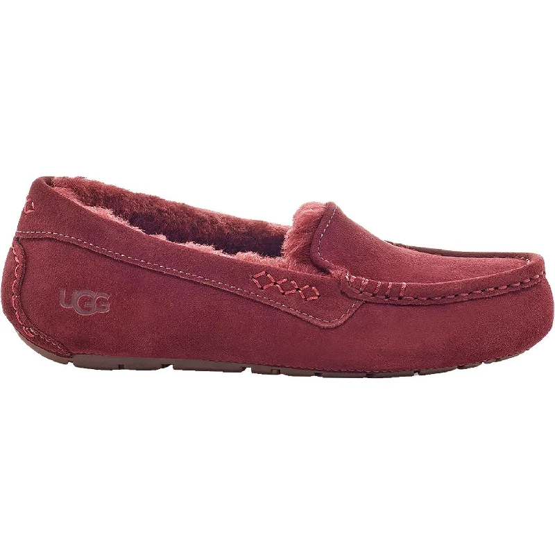 slippers for outdoor-  slippers for morning walks or lounging-Women's UGG Ansley Wild Grape Suede