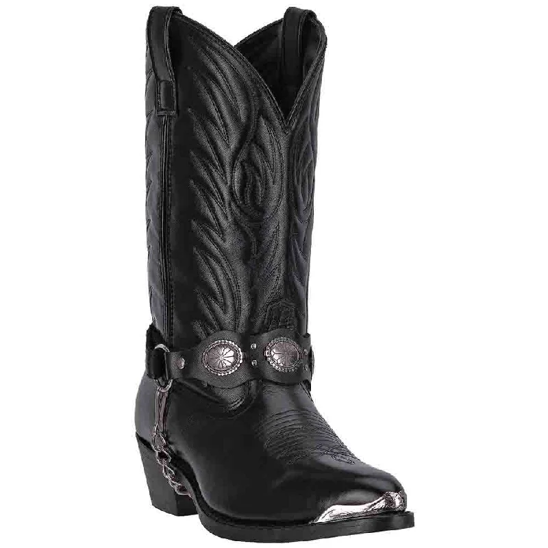 boots for hardworking people-  Laredo Black Leather Footed Boots